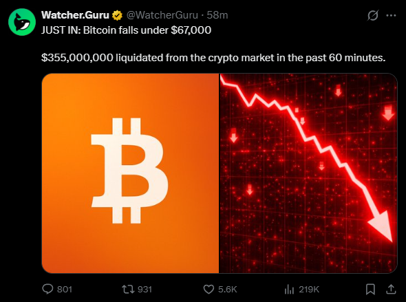 Crypto Liquidation Tweet 2